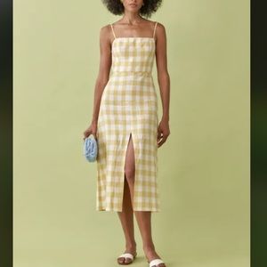 Reformation Nia Linen Dress Size 0 - Worn Once!